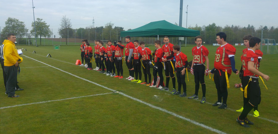 Szene aus dem Heimspiel gegen die Spiders aus der Saison 2016, Ergebnis damals: 23:12 (0:0 / 7:0 / 7:0 / 9:12)